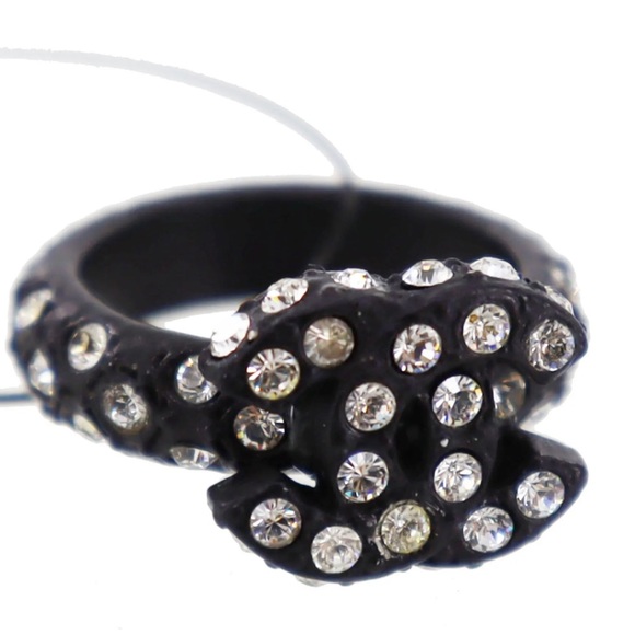 Chanel CC Rhinestone Ring - Picture 7 of 12